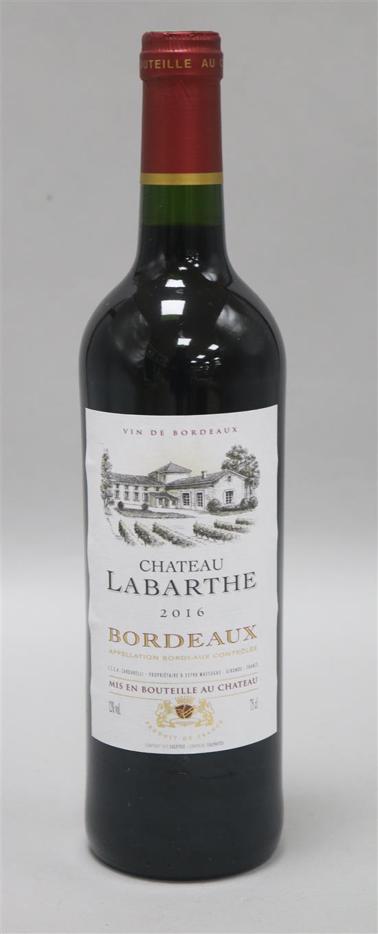 Ten bottles of Bordeaux Chateau Labarthe 2016